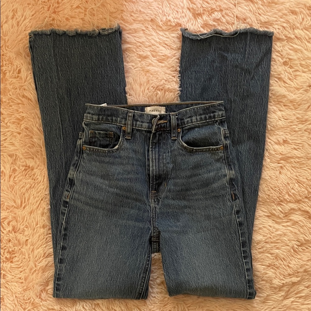 PacSun Women's Stretch Midrise Boot Cut Jeans - Blue